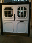 Library doors before