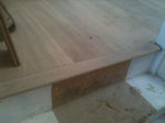 Solid oak with bespoke step