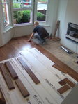 Walnut being fitted